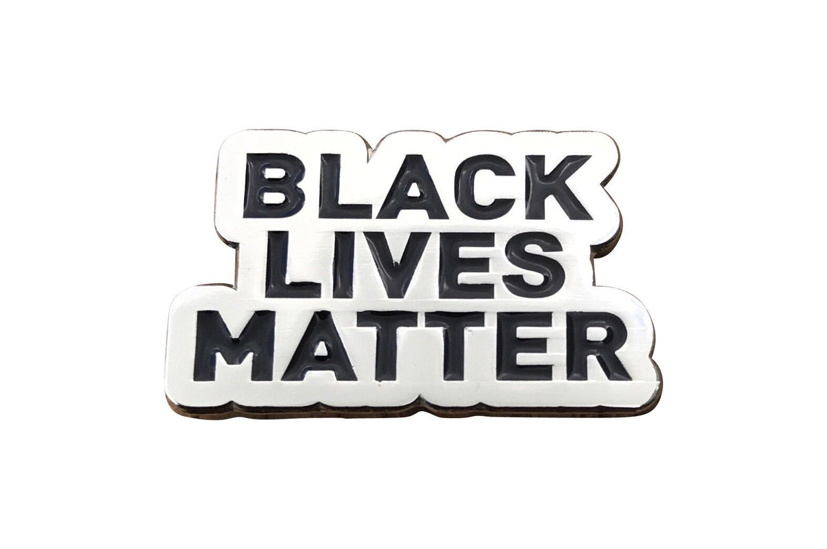 Black Lives Matter Lapel Pin - Silver – Radical Dreams Pins